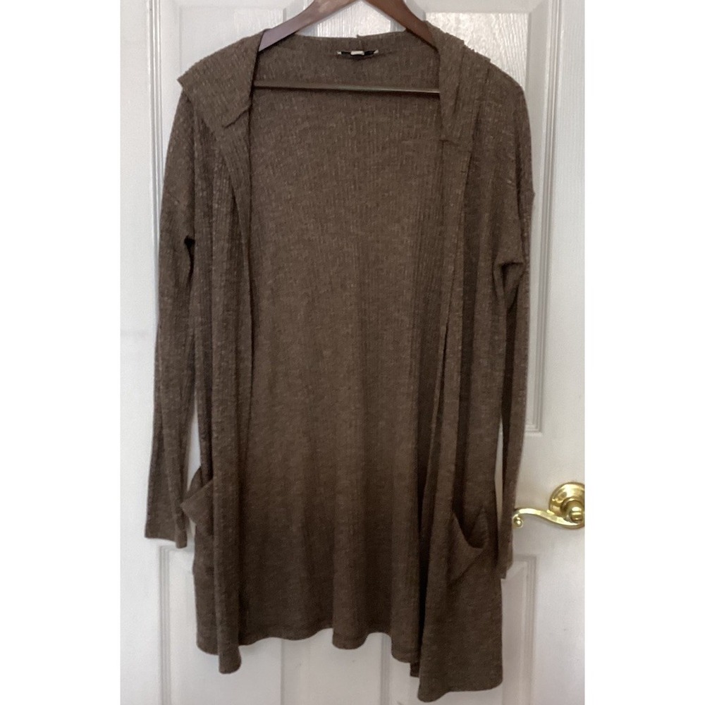 American Eagle Outfitters Feather‎ Light Hooded Cardigan Medium Boho Minimalist